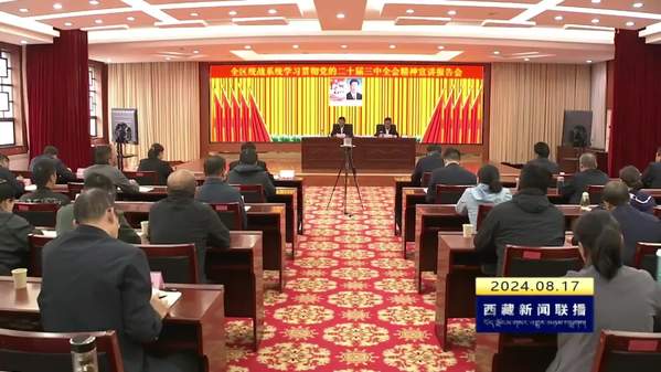 全区统战系统学习贯彻党的二十届三中全会精神宣讲报告会召开