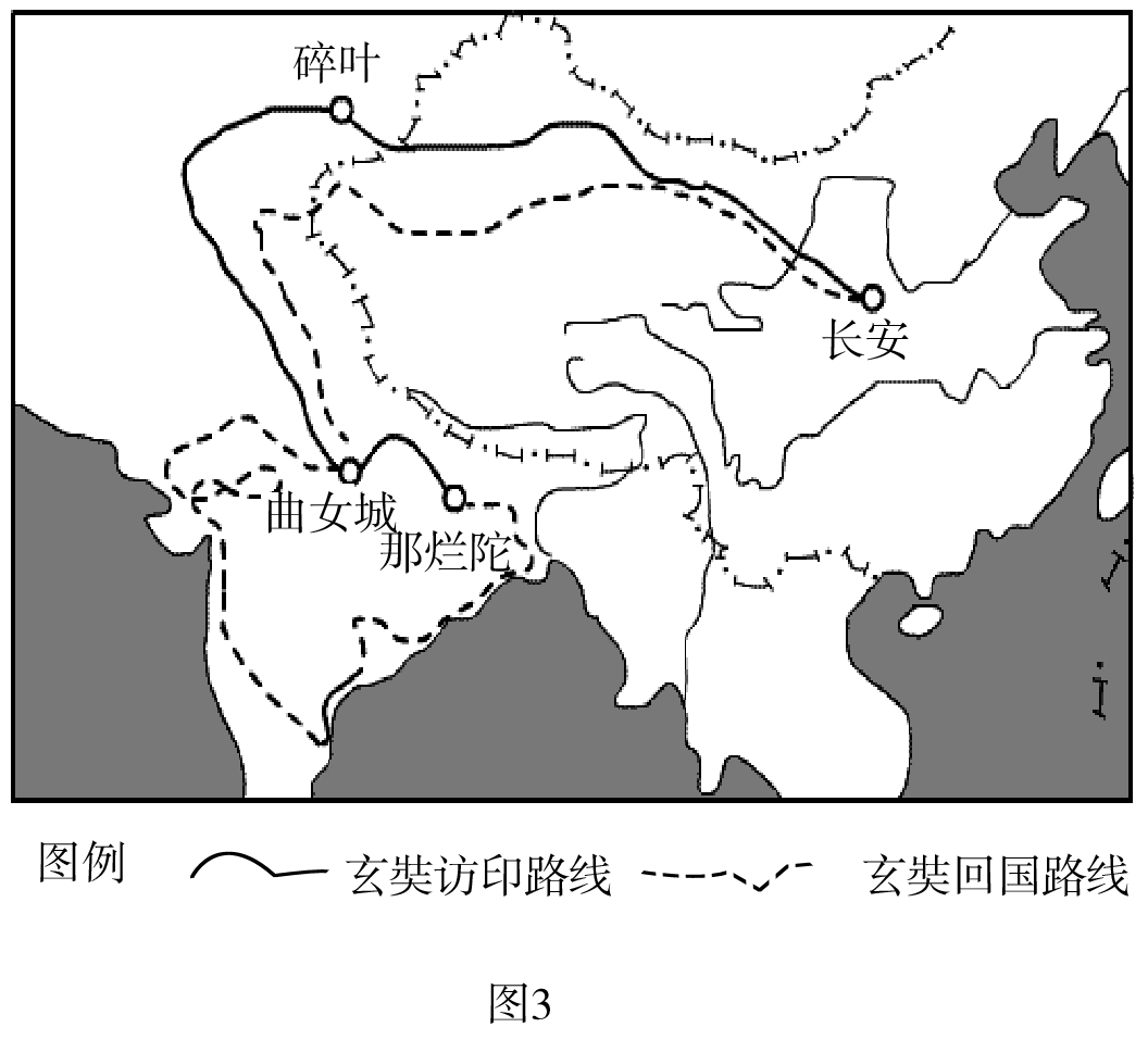 玄奘法师访印及回国路线